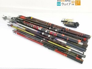 がまかつ がま磯 3号 6.1m、ダイワ PS プロ磯 3号 54 他 磯竿 など ジャンク竿 大量セット ジャンク品