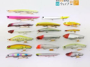 ダイワ シーバスハンター 2S、デュオ ベイルーフ マニック、ジャクソン にょろにょろ、邪道 グラバー Hi 89S 計18点セット