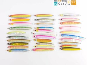 ザウルス ヒラジグラ 100g・マリア シーフラワー 60g・マリア シーフラワー 80g 等計31個中古 メタルジグ セット