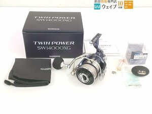 シマノ 21 ツインパワー SW 14000XG ※ハンドルノブ SOM AG45カスタム 純正ノブ付属 美品