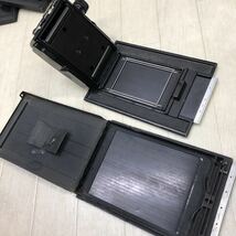 長期保管品 GRAFLEX グラフレックス ROLL HOLDER ロールホルダー 23 GRAPHIC / FILM HOLDER カットフィルム 3枚 4×5 / FILM PACK ADAPTER_画像3