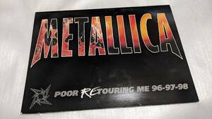  Metallica metallica pamphlet pamphlet Tour program POOR RETOURING ME 96-97-98 (RELORD