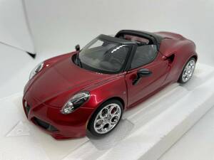 オートアート 1/18 アルファ・ロメオ AUTOart ALFA ROMEO 4C SPIDER COMPETITION RED J01-01-101