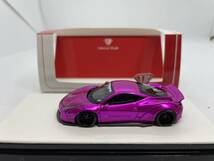 LB Liberty Walk 1/64 フェラーリ Ferrari 458 Italia パープル J08-1-124_画像2