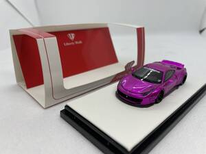 LB Liberty Walk 1/64 フェラーリ Ferrari 458 Italia パープル J08-1-124