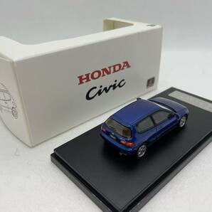 LCD 1/64 ホンダ シビック Honda Civic SiR II (EG6) ブルー J04-R-592の画像3