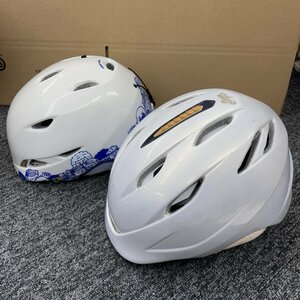 【107665】ヘルメット 2点セット スキー　スノーボード GIRO ジロ M L ホワイト系