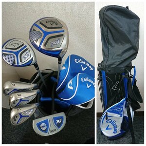 110655*Callaway キャロウェイ Xj ジュニア キッズ Jr. ゴルフクラブ6本セット スタンドキャディバッグ付き