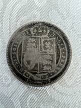 【私物】1887イギリス　ビクトリア　シルバーシリング　銀貨_画像2