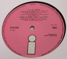 ☆彡 英國盤 Free Free [ UK ORIG '69 Island Records ILPS-9104 ] MAT 1/1 Bell Sound sf_画像5