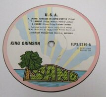 ☆彡 英國盤 King Crimson / USA [ UK ORIGINAL LP '75 Island Records ILPS 9316 ] MAT 1 / 1_画像4