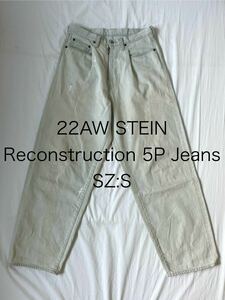 22AW シュタインSteinデニム5POCKETビンテージーVINTAGE REPRODUCTION DENIMジーンズLT.INDIGO ST.435リーバイス 501 505