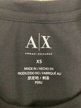 未使用 未開封 アルマーニ エクスチェンジ ARMANI EXCHANGE ストレッチ 半袖 クルーネック Tシャツ サイズXS ブラック 黒 メンズ 半袖_画像4