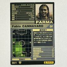 ♪♪WCCF 01-02 BE ファビオ・カンナヴァロ Fabio Cannabaro Parma 2001-2002♪三点落札で普通郵便送料無料♪_画像2
