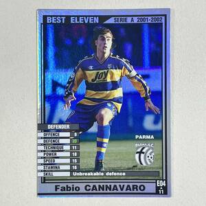 ♪♪WCCF 01-02 BE ファビオ・カンナヴァロ Fabio Cannabaro Parma 2001-2002♪三点落札で普通郵便送料無料♪