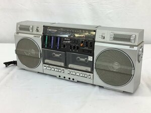 シャープ ラジオ付ステレオテープレコーダー GF-757 通電のみ確認(左カセット取り出し不可) 中古品 ACB