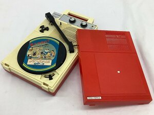 コロムビア 置き方自在 フリースタイル ポータブル レコード プレーヤー GP-3 再生・スピード調節確認 中古品 ACB