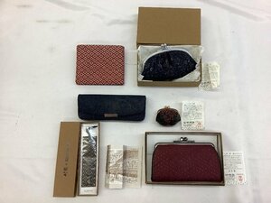 印伝/印傳 財布/メガネケース/がま口財布 中古品 ACB