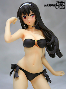 ★冴えない彼女の育てかた 霞ヶ丘詩羽 “黒ビキニ” 1/7 17cm リペイント完成品フィギュア/UTAHA KASUMIGAOKA 加藤恵 澤村・スペンサー