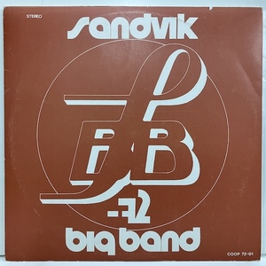 ■即決 JAZZ Sandvik Big Band / Sandvik Big Band 72 Coop-LP72-01 ej4280 スウェーデン・オリジナル 