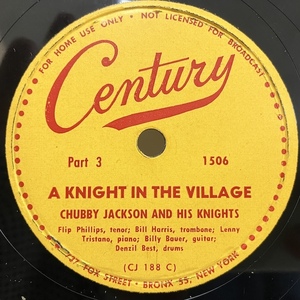 ■即決SP78 Chubby Jackson And His Knights / A Knight In The Village 1506 チャビー・ジャクソン