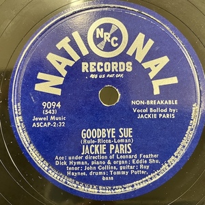 # prompt decision SP78 Jackie Paris / The Old Master Painter - Goodbye Sue 9094 jv6044