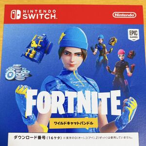 未使用 【特典コードのみ】 Nintendo Switch フォートナイトSpecialセット 特典シリアルコード ワイルドキャットバンドル　チラシのみ発送