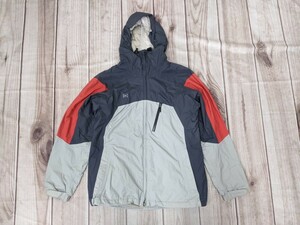 9．BURTON バートン フード裏メッシュ ウィンタージャケット スキーウェア メンズS　グレーダークグレー赤x410