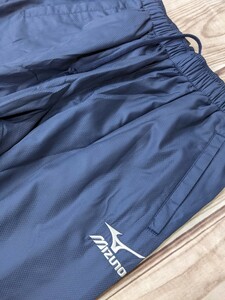 6．状態良好 MIZUNO ミズノ ブレスサーモ仕様 MCライン トレーニングパンツ　メンズL ネイビー白 x502