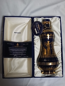 優良古物　ブランデー　METAXA Centenary　ハンドメイド18金彩ボトル　ギリシャ