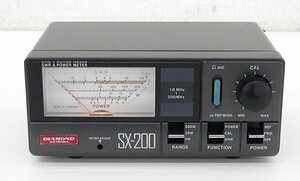 第一電波工業 DIAMOND/ダイアモンド パワーメーター SX-200 SWR計 1.8MHz-200MHz 200W/20W/5W 通電のみ確認済み