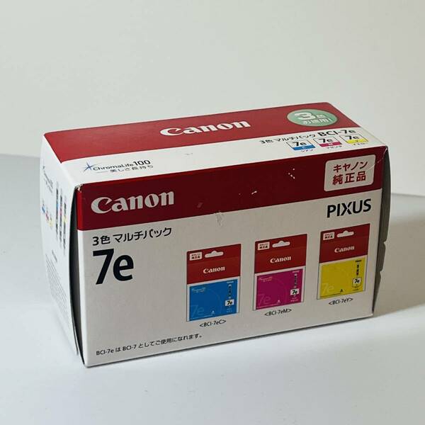 【新品未使用 箱に痛みあり 期限24/3】Canon インクタンク BCI-7e 3色 (C/M/Y) マルチパック BCI-7E/3MP (4960999611884）