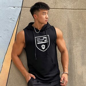 【送料無料】LVFT フーディタンクトップTC 黒 XLサイズ☆LIVE FIT