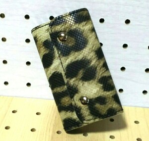  free shipping! new goods key case leopard print leopard print light weight beige man and woman use gift present 