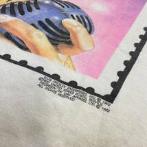 90s USA製 Elvis Presley エルヴィス プレスリー 切手 Tシャツ ホワイト 29￠Stamp 29セント エルビス ロック バンT ヴィンテージ_画像3