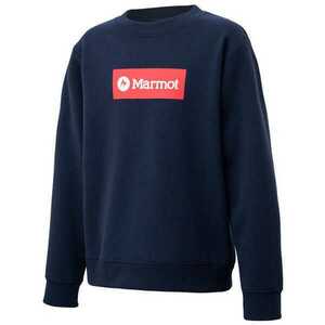 マーモット キッズスウェットロゴクルー(ジュニア) 110cm ダークインディゴ #TOJQJB10-DIN Marmot Kids Sweat Logo Crew MARMOT 未使用