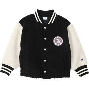  Champion Kids boa snap jacket 140cm black #CKY606-090 CHAMPION new goods unused 