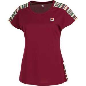  filler game shirt ( lady's ) L wine #VL2692-14 FILA new goods unused 