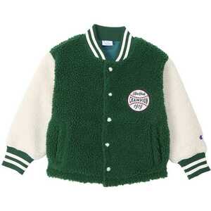  Champion Kids boa snap jacket 140cm dark green #CKY606-570 CHAMPION new goods unused 