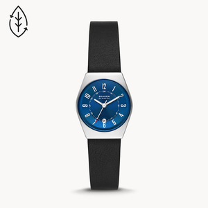 スカーゲン GRENEN LILLE 三針デイト ミッドナイトレザーウォッチ #SKW3036 SKAGEN 新品 未使用