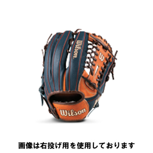 ウィルソン 一般用 Wannabe Hero DUAL ユーティリティ用 95型 Tオレンジ×ネイビーSS [左投げ用 12 #WBW101582 WILSON 新品 未使用