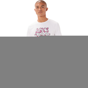 アシックス テニス ショートスリーブトップ メンズ半袖Tシャツ S ブリリアントホワイト #2041A205-100 ASICS 新品 未使用