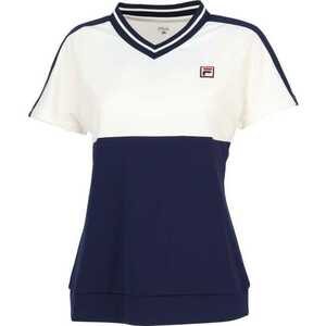  filler game shirt ( lady's ) L eggshell white #VL2707-02 FILA new goods unused 