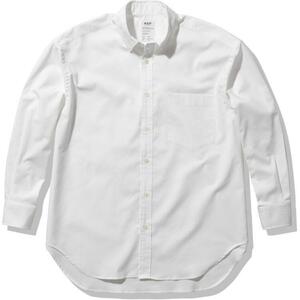 エムエックスピー ロングスリーブ スタンダード オックスフォード ビッグシャツ (メンズ) L ホワイト #MU61301-W LONG SLEEVE STANDARD OXFORD BIG SHIRT MXP