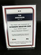 Topps wbc Tim Anderson サインカード_画像2