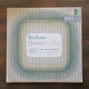 CLASSIC LP/US盤/DG/Brahms/Reginald Kell, Fine Arts Quartet / Quintet In B Minor, OP.115/B-11530