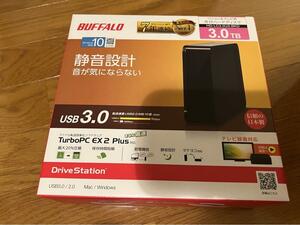 【未使用品】 BUFFALO USB3.0 外付けハードディスク PC/家電対応 3TB ブラック HD-LC3.0U3-BKD 【FC1773】