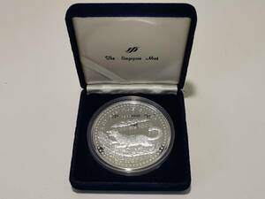 160106S19-0116T2■ネパール 雪豹図 1000ルピー銀貨 5oz■シルバー 外国硬貨 1988年 NEPAL プルーフ 純銀