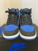 【美中古・２７ｃｍ】エアジョーダン1 レトロ ハイ OG ロイヤル リイマジンド nike air jordan 1 high_画像2