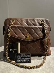 【1円スタート】CHANEL シャネル マトラッセ キャビアスキン ショルダーバッグ 希少 ヴィンテージ